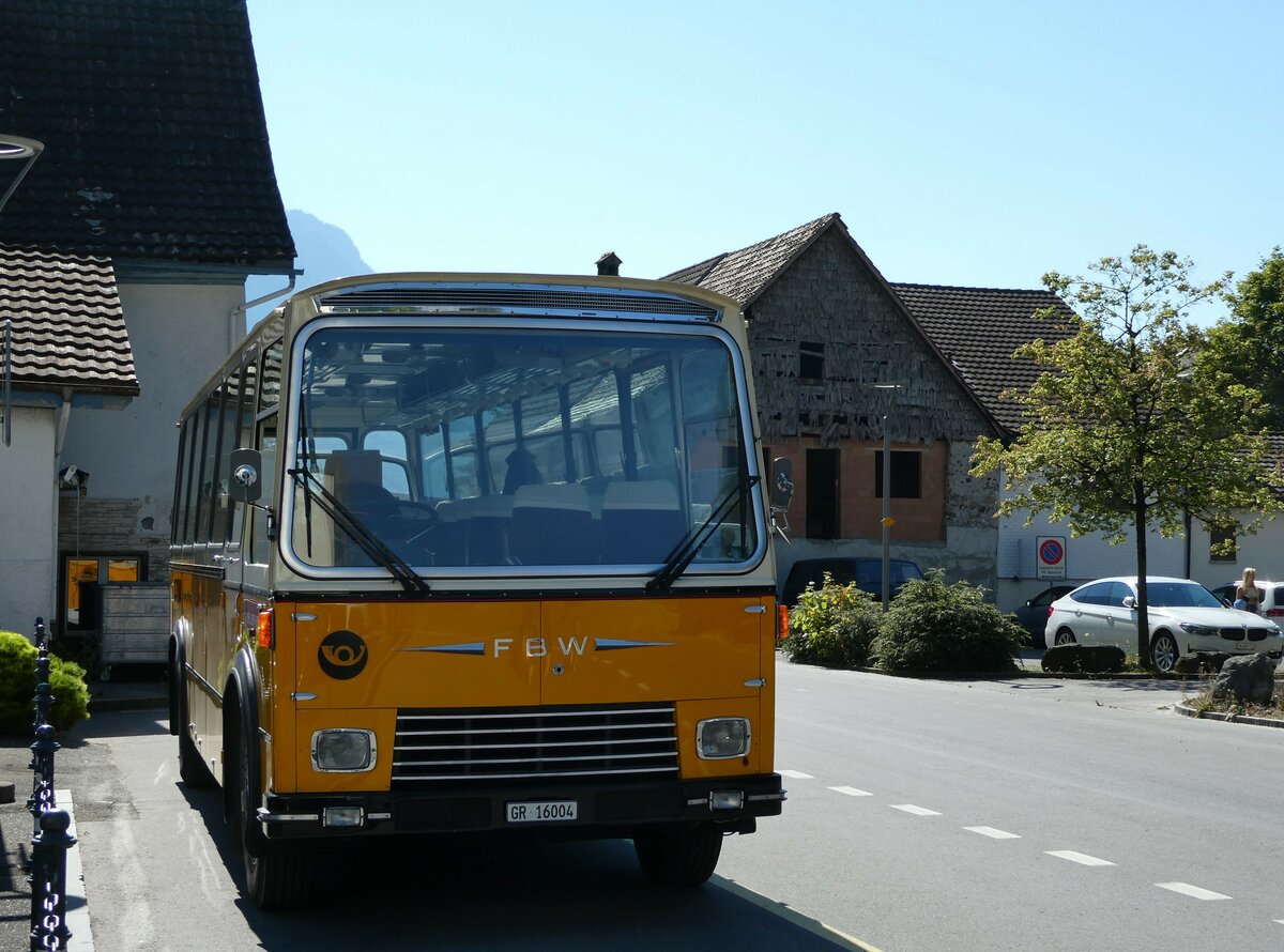 (238'216) - Wittwer, Chur - GR 16'004 - FBW/Gangloff (ex Eggenberger, M�riken; ex AVG Grindelwald Nr. 11; ex P 24'170) am 17. Juli 2022 in Walenstadt, Hotel Seehof