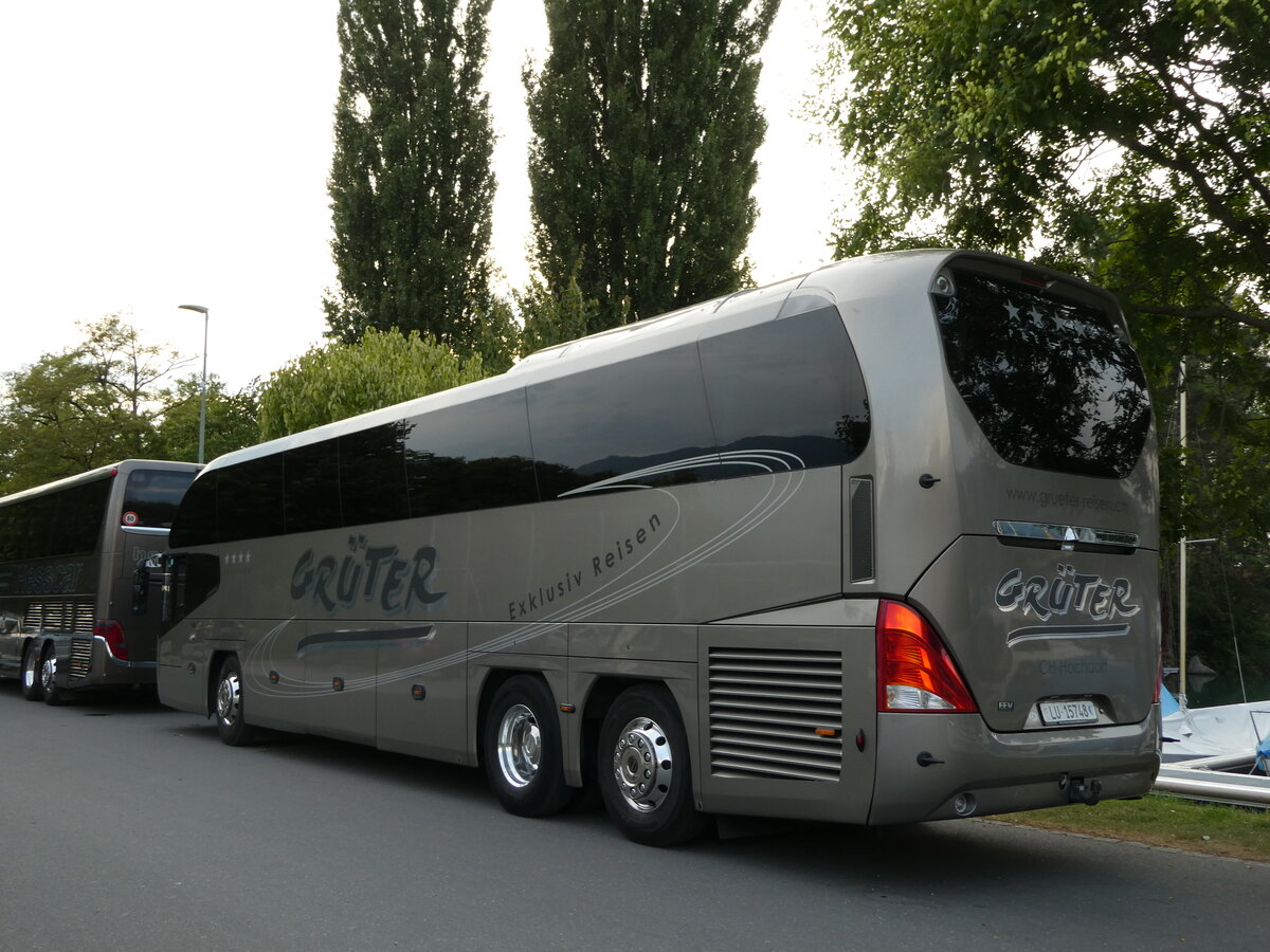(238'322) - Gr�ter, Hochdorf - Nr. 8/LU 15'748 - Neoplan am 22. Juli 2022 in Thun, Strandbad