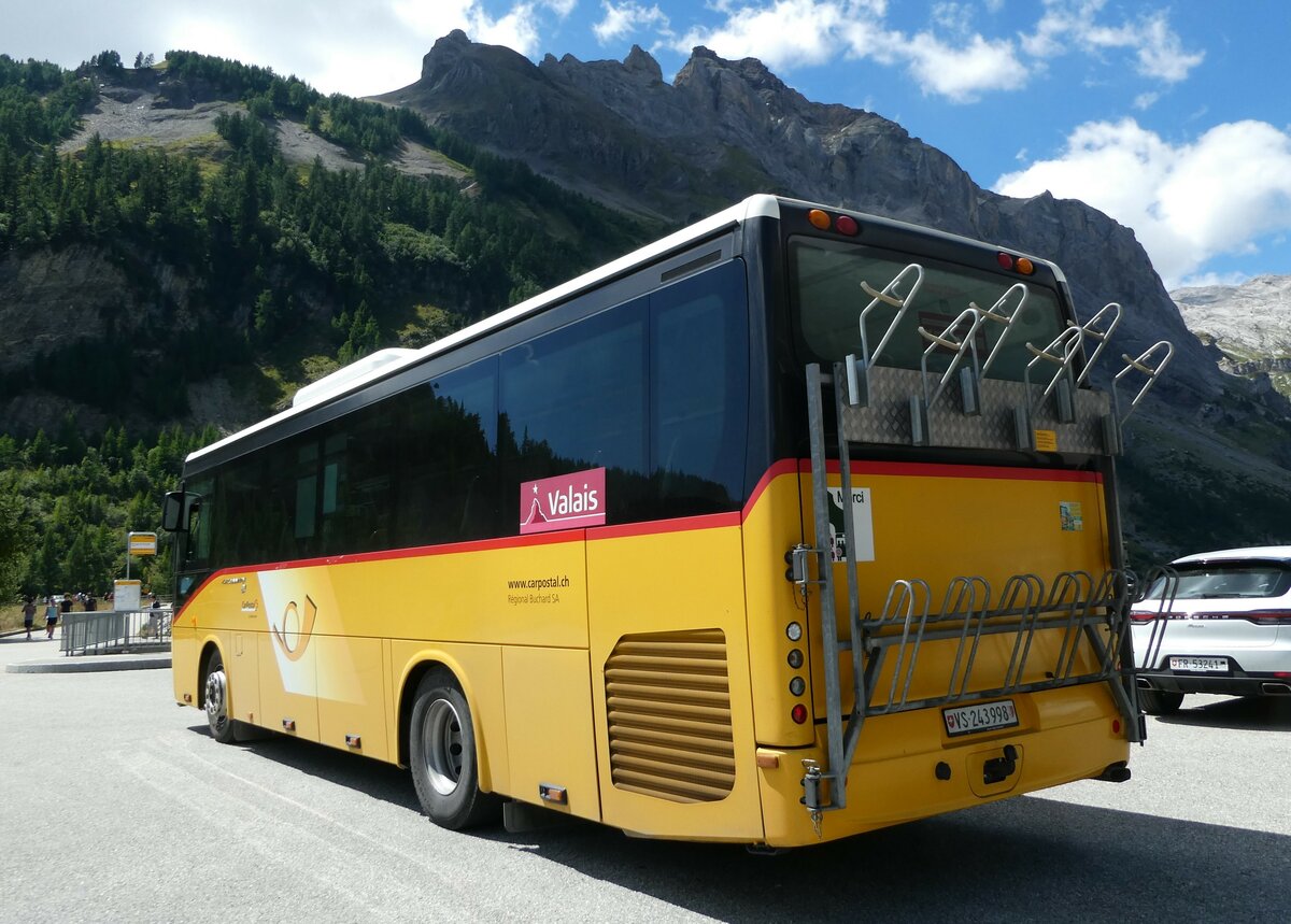 (238'700) - Buchard, Leytron - Nr. 250/VS 243'998 - Irisbus am 31. Juli 2022 in Anz�re, Barrage de Tseuzier