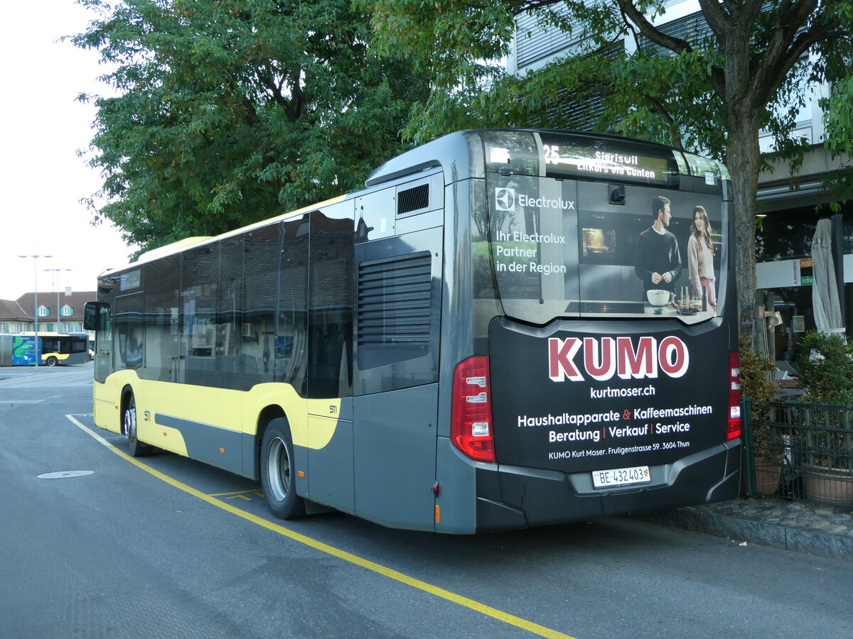(238'723) - STI Thun - Nr. 403/BE 432'403 - Mercedes am 1. August 2022 bei der Schiffl�ndte Thun
