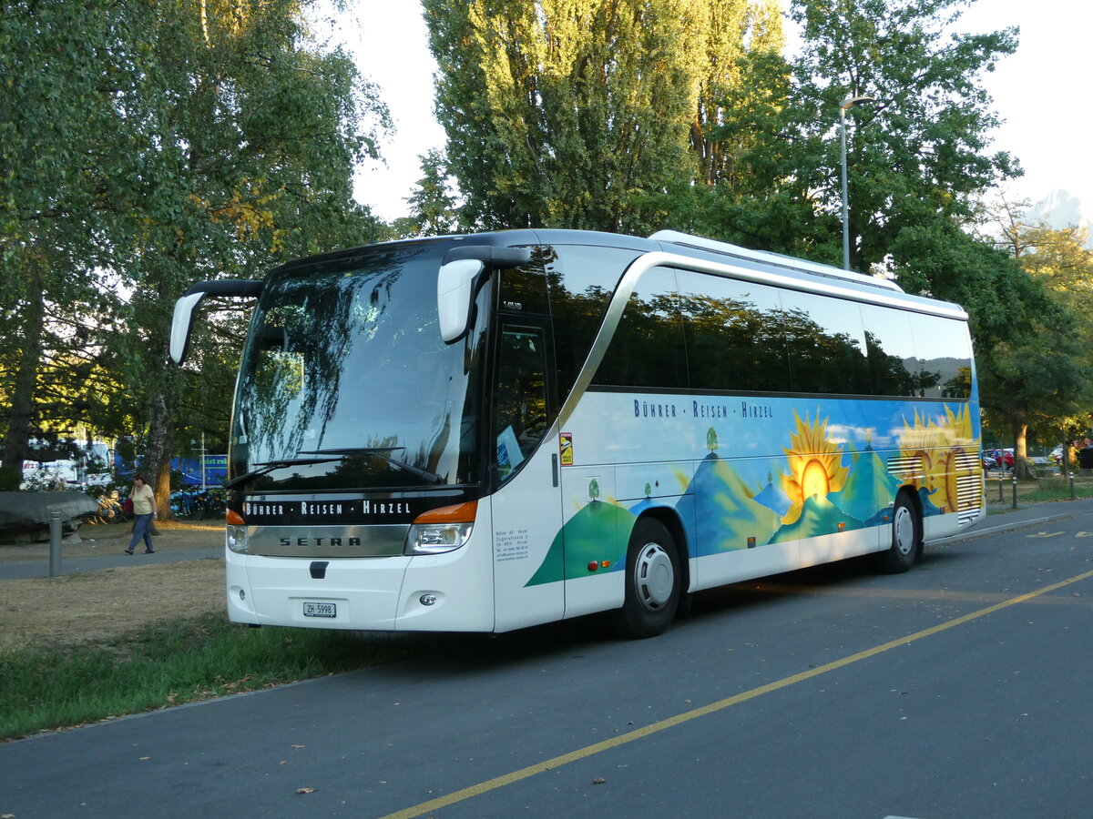 (239'024) - B�hrer, Hirzel - ZH 5998 - Setra am 13. August 2022 in Thun, Lachen