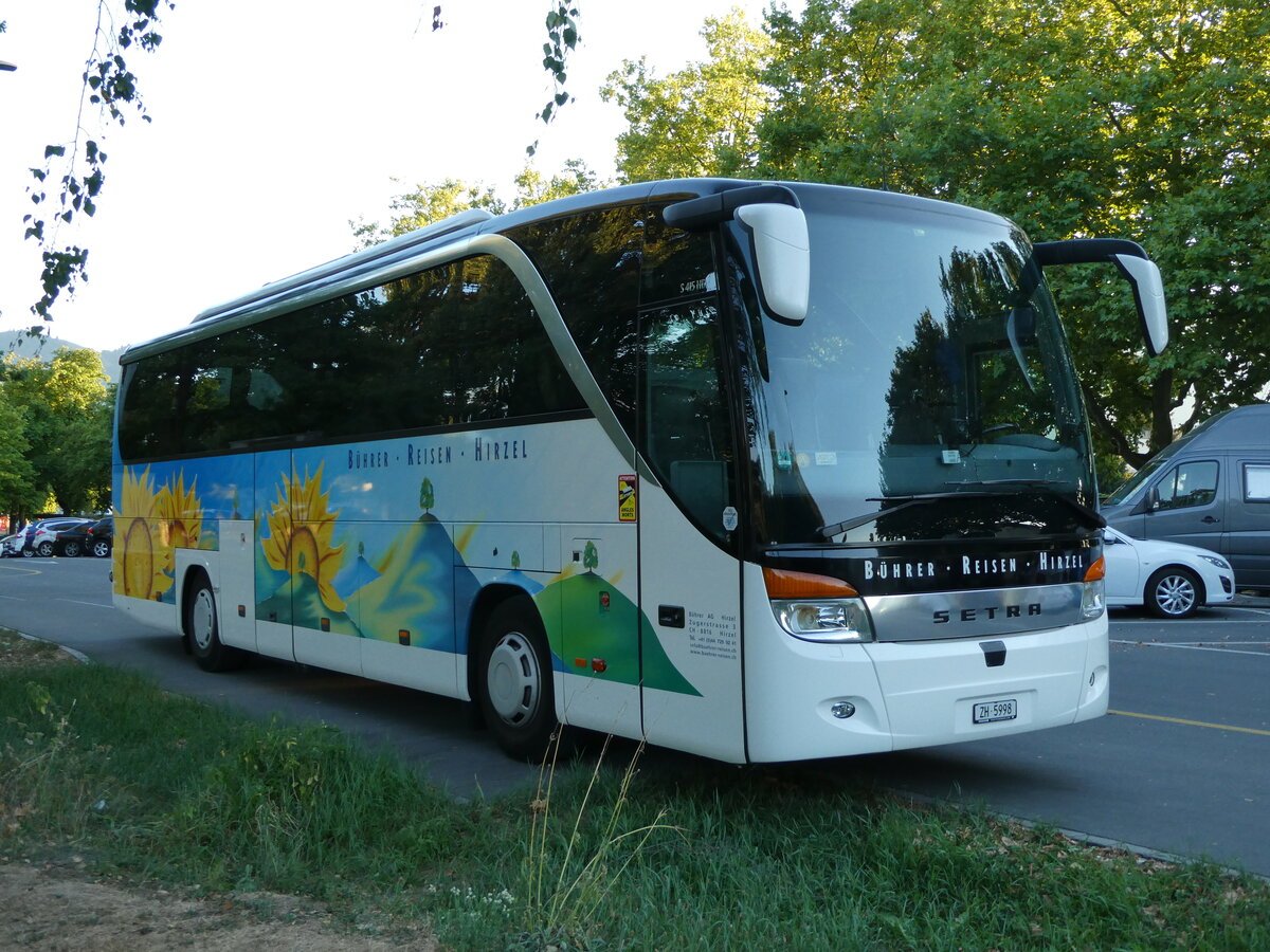 (239'025) - B�hrer, Hirzel - ZH 5998 - Setra am 13. August 2022 in Thun, Lachen