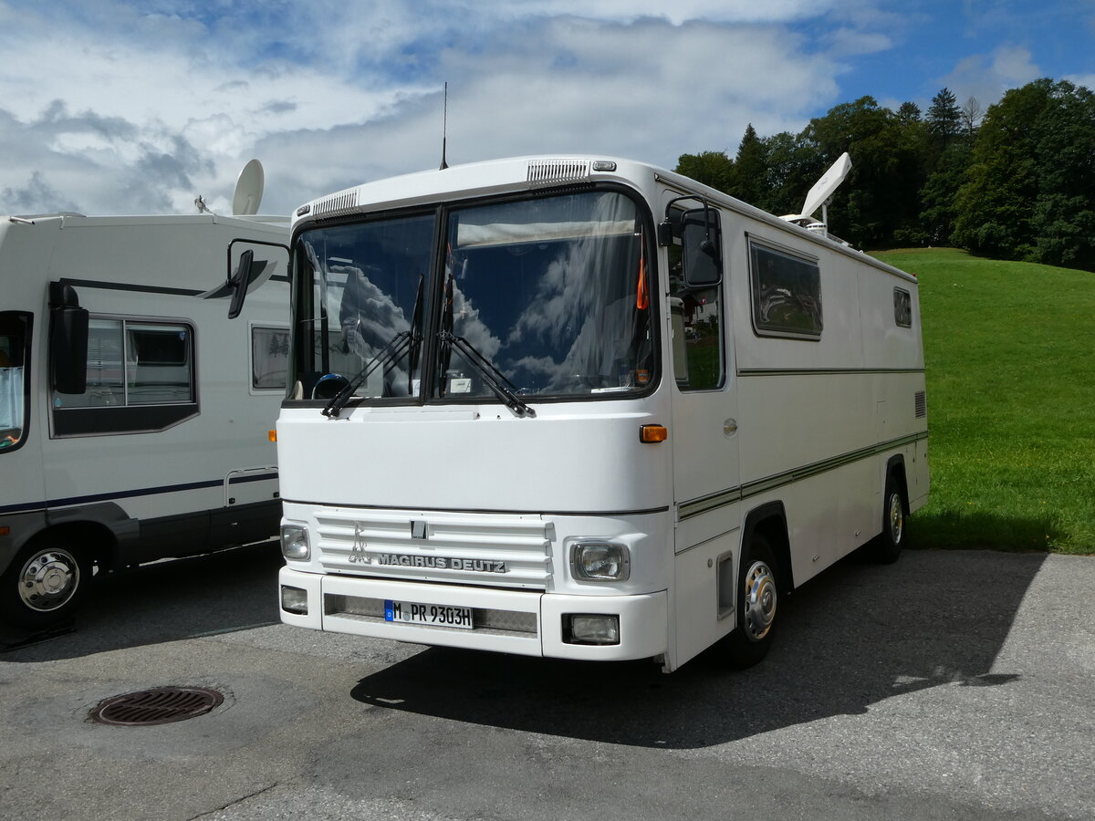(239'141) - Aus Deutschland: Pascher, M�nchen - M-PR 9303H - Magirus-Deutz am 20. August 2022 in Wildhaus, Munzenriet