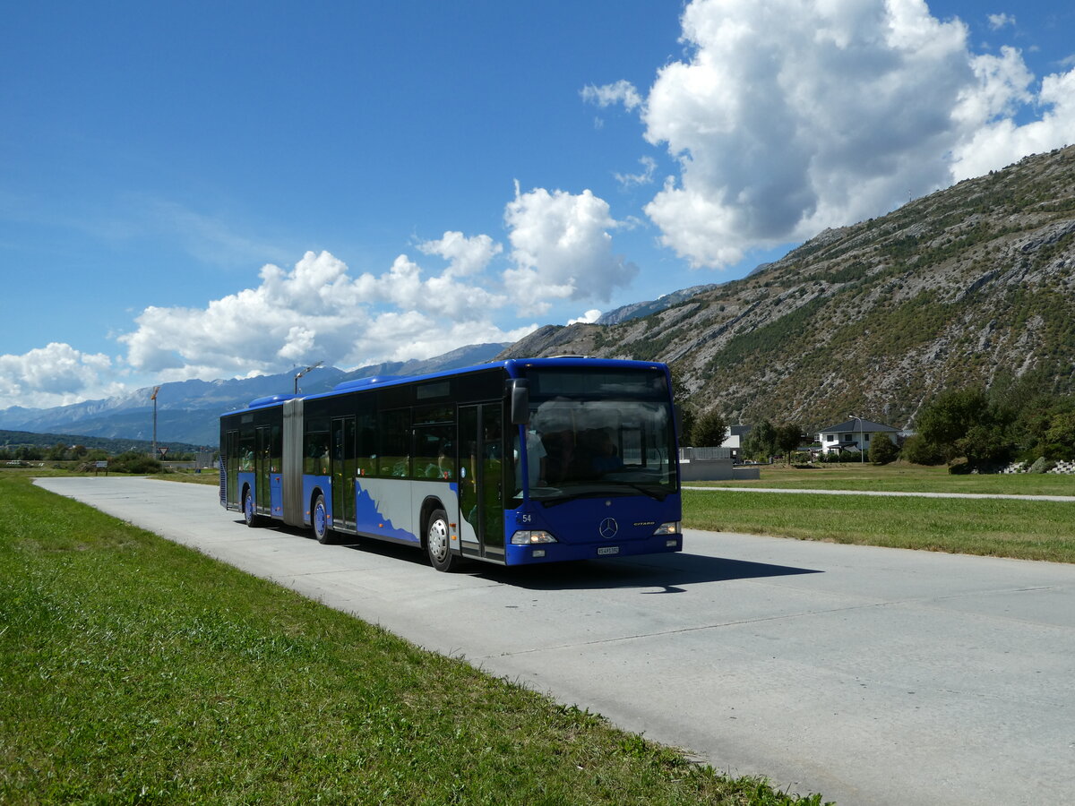 (239'407) - Ruffiner, Turtmann - Nr. 54/VS 491'392 - Mercedes (ex VZO Gr�ningen Nr. 54) am 21. August 2022 in Turtmann, Flugplatz