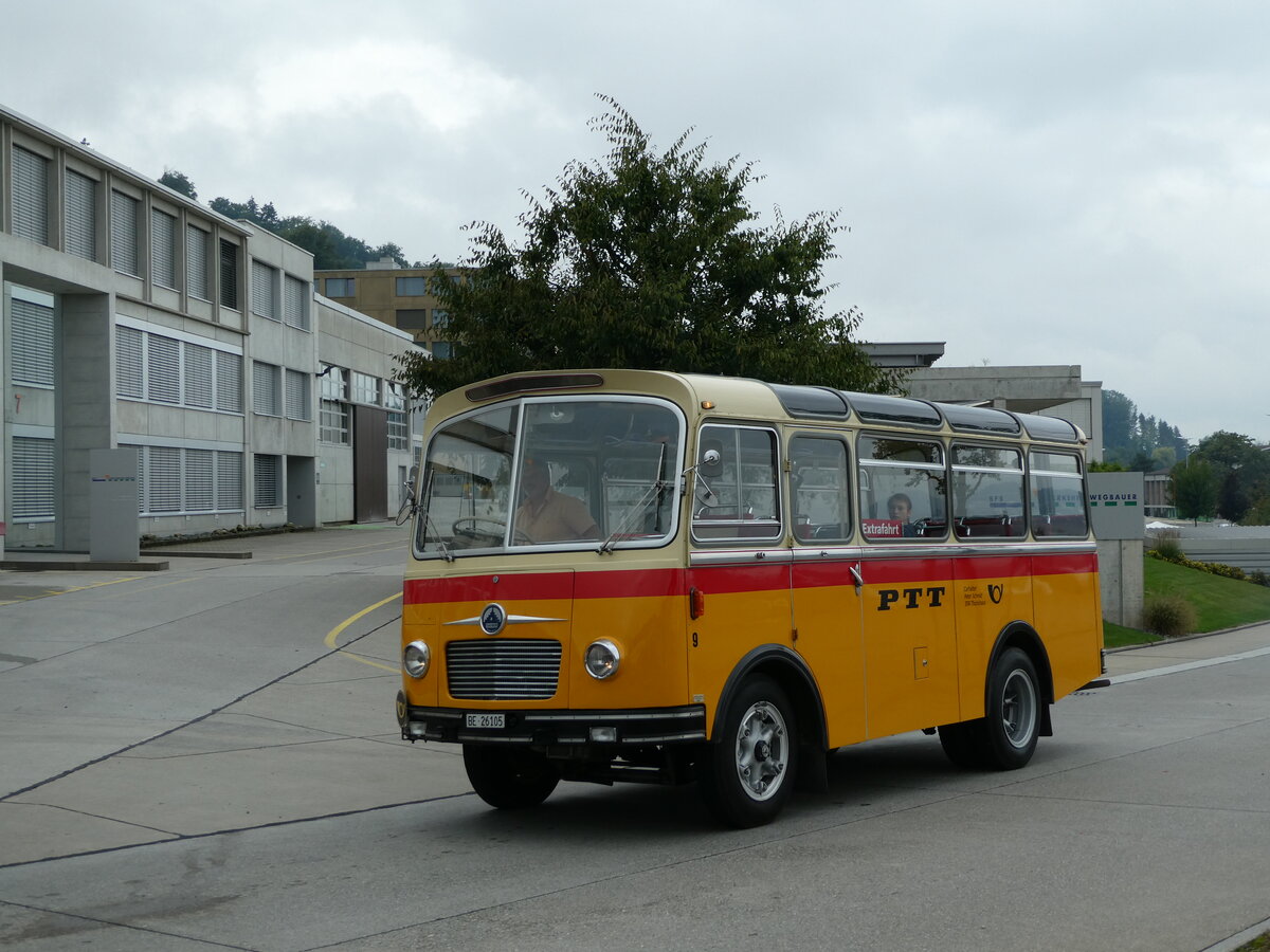 (239'515) - Schmid, Th�rishaus - Nr. 9/BE 26'105 - Saurer/R&J (ex Geiger, Adelboden Nr. 9) am 27. August 2022 in Oberkirch, CAMPUS Sursee