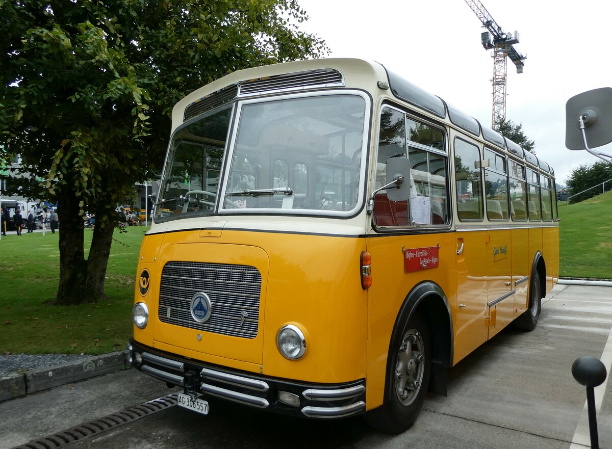 (239'623) - Streiff, Gelterkinden - AG 306'557 - Saurer/Gangloff (ex Oldie-Tours Z�risee, Wollerau; ex OTAG, Wald; ex Leibundgut, Obergoldbach; ex Krebs, Belpberg) am 27. August 2022 in Oberkirch, CAMPUS Sursee