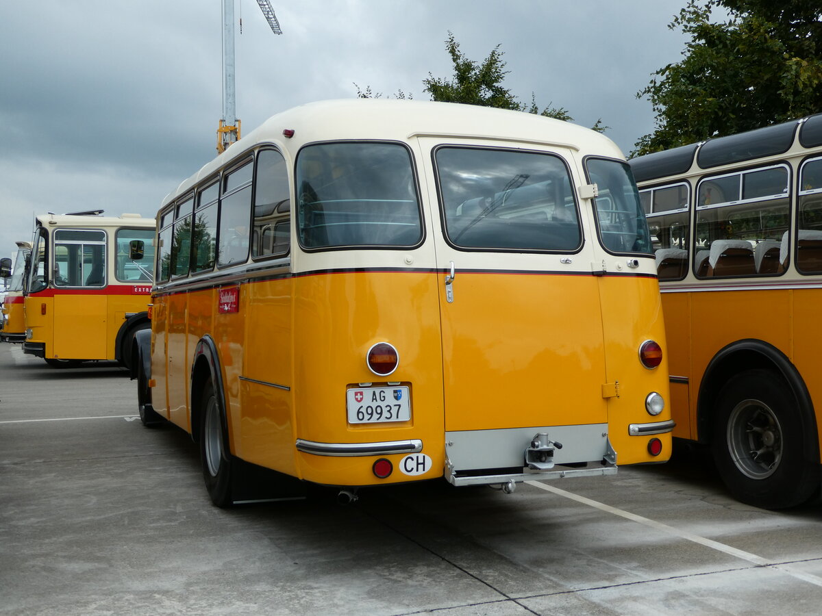 (239'683) - Bl�chlinger, Endingen - AG 69'937 - Saurer/T�scher (ex Dubach, Walde; ex Spescha, Andiast) am 27. August 2022 in Oberkirch, CAMPUS Sursee 