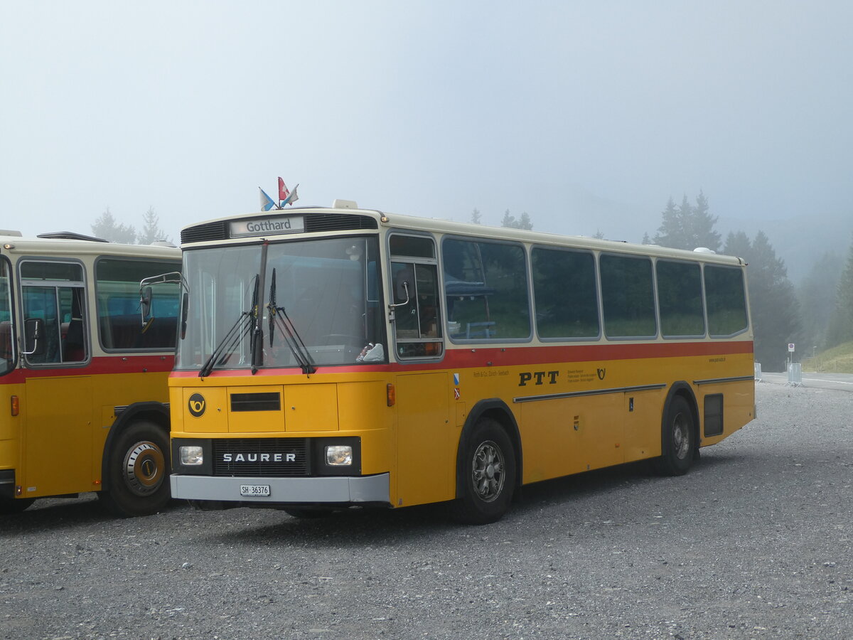 (239'782) - Roth, Z�rich - SH 36'376 - Saurer/T�scher (ex Looser, Elm; ex Mattli, Wassen) am 28. August 2022 in Stalden, Langis