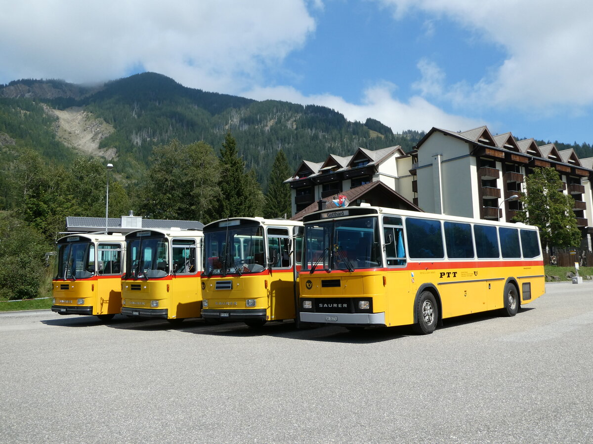 (239'851) - Roth, Z�rich - SH 36'376 - Saurer/T�scher (ex Looser, Elm; ex Mattli, Wassen) am 28. August 2022 in S�renberg, Platz
