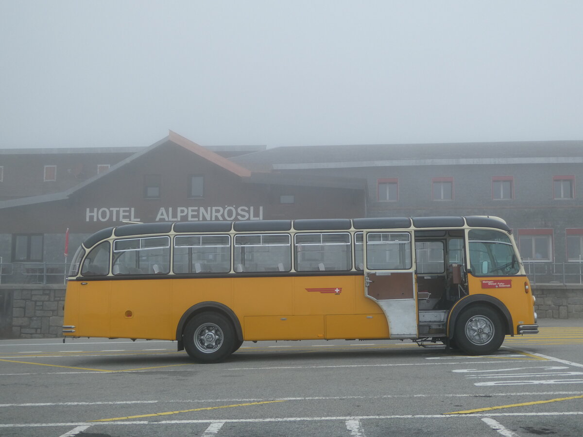 (240'274) - Gerber, Matzendorf - SO 50'805 - FBW/R&J (ex Kontiki, Wettingen; ex P 24'001; ex P 21'501) am 25. September 2022 in Grimsel, Passh�he