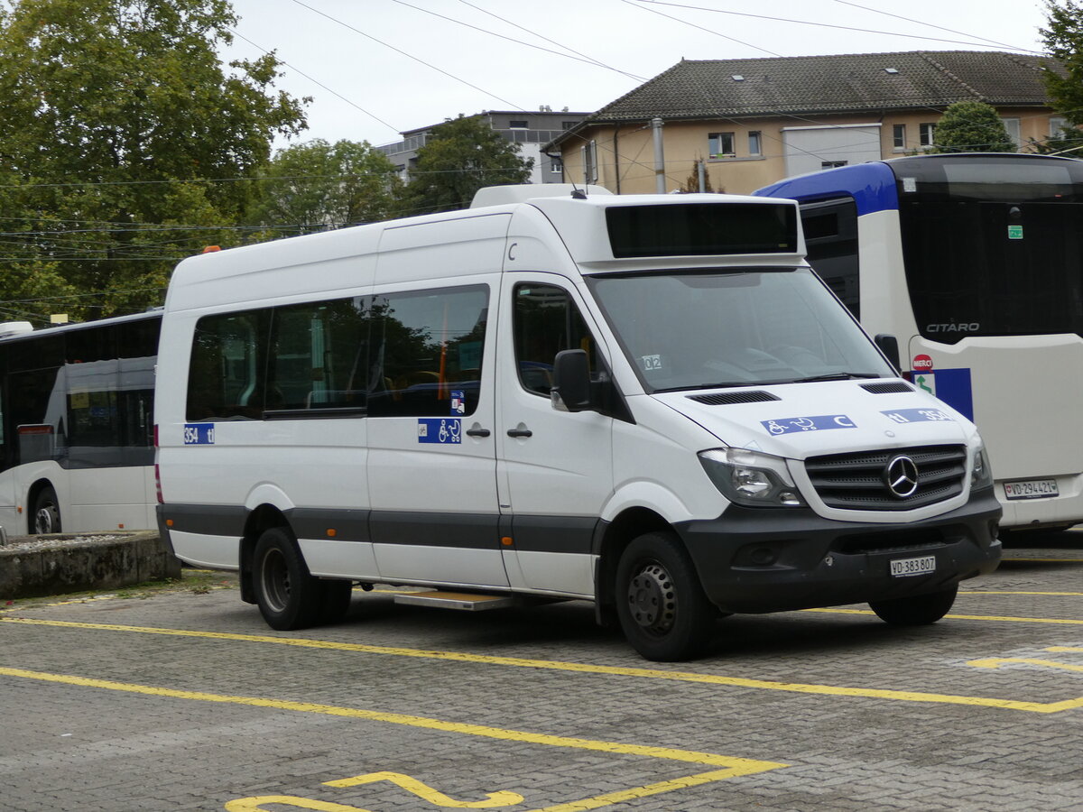 (240'430) - TL Lausanne - Nr. 354/VD 383'807 - Mercedes am 1. Oktober 2022 in Lausanne, D�p�t Borde