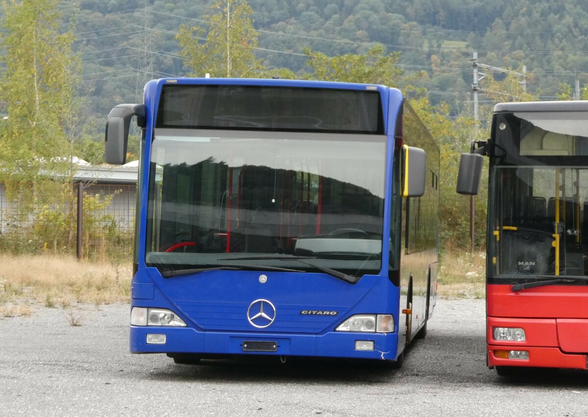 (240'648) - Lathion, Sion - Nr. 25 - Mercedes (ex VZO Gr�ningen Nr. 14) am 8. Oktober 2022 bei St-Maurice