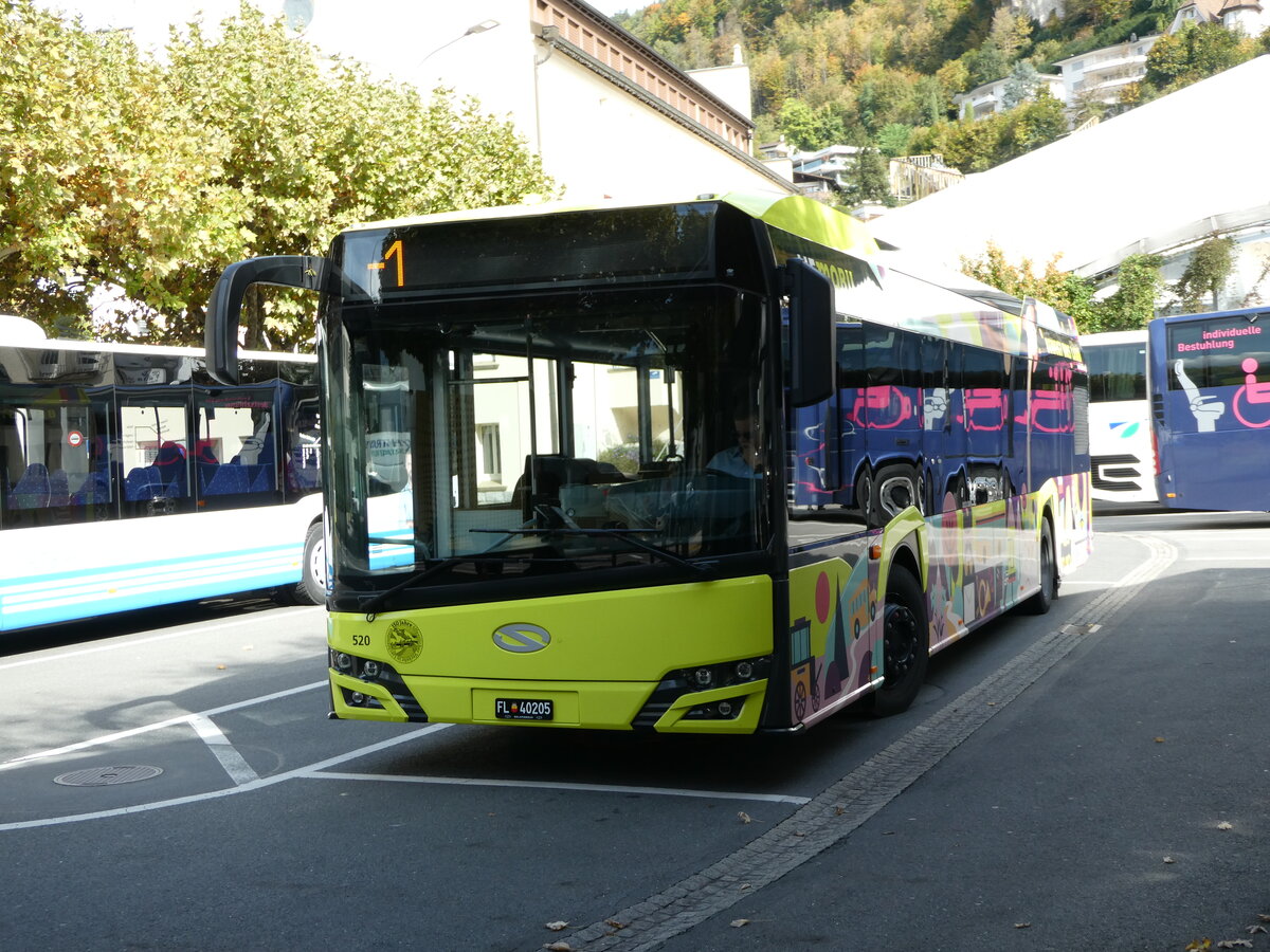 (240'955) - BOS PS Anstalt, Vaduz - Nr. 520/FL 40'205 - Solaris am 11. Oktober 2022 in Vaduz, St�dtle
