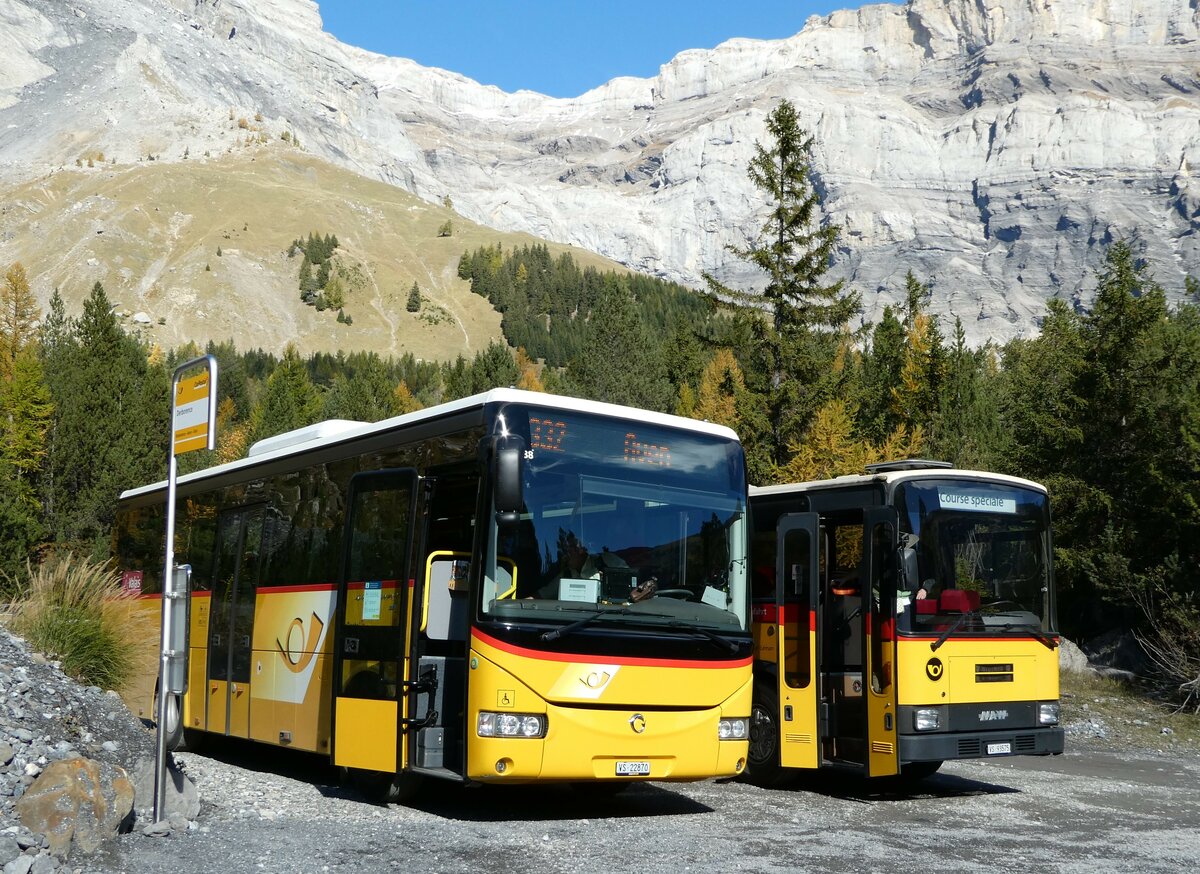 (241'432) - Ev�quoz, Erde - VS 22'870 - Irisbus am 16. Oktober 2022 in Derborence