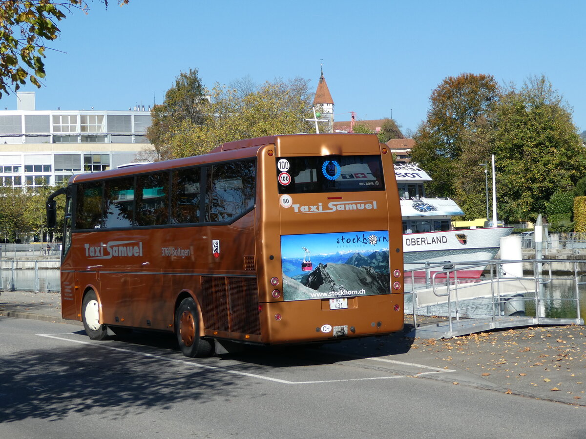 (241'876) - Stryffeler, Boltigen - BE 431 - Bova am 27. Oktober 2022 bei der Schiffl�ndte Thun