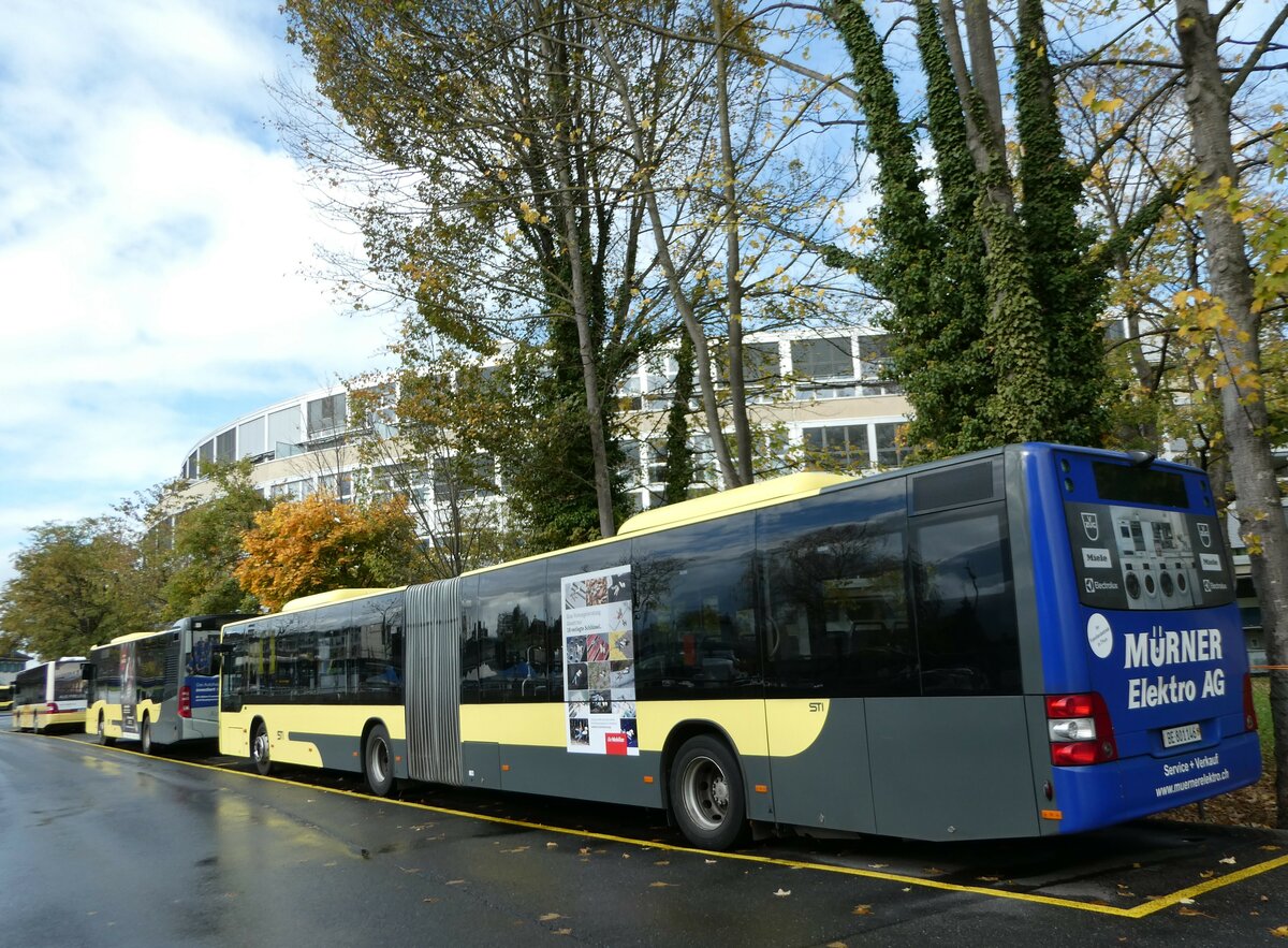 (242'081) - STI Thun - Nr. 146/BE 801'146 - MAN am 1. November 2022 bei der Schiffl�ndte Thun