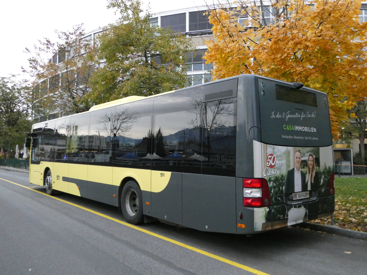 (242'581) - STI Thun - Nr. 400/BE 849'400 - MAN am 12. November 2022 bei der Schiffl�ndte Thun