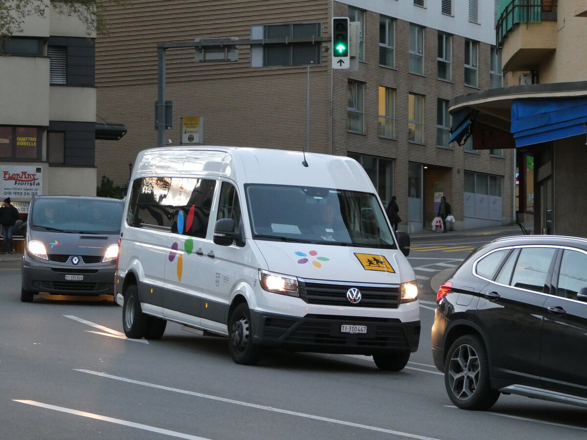 (242'960) - Citt� di Lugano, Lugano - Nr. 2/TI 310'447 - VW am 17. November 2022 beim Bahnhof Lugano