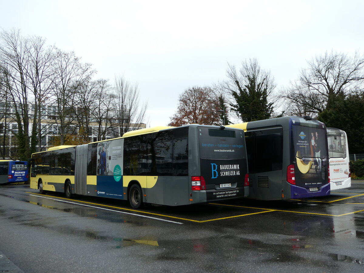 (243'229) - STI Thun - Nr. 145/BE 801'145 - MAN am 29. November 2022 bei der Schiffl�ndte Thun