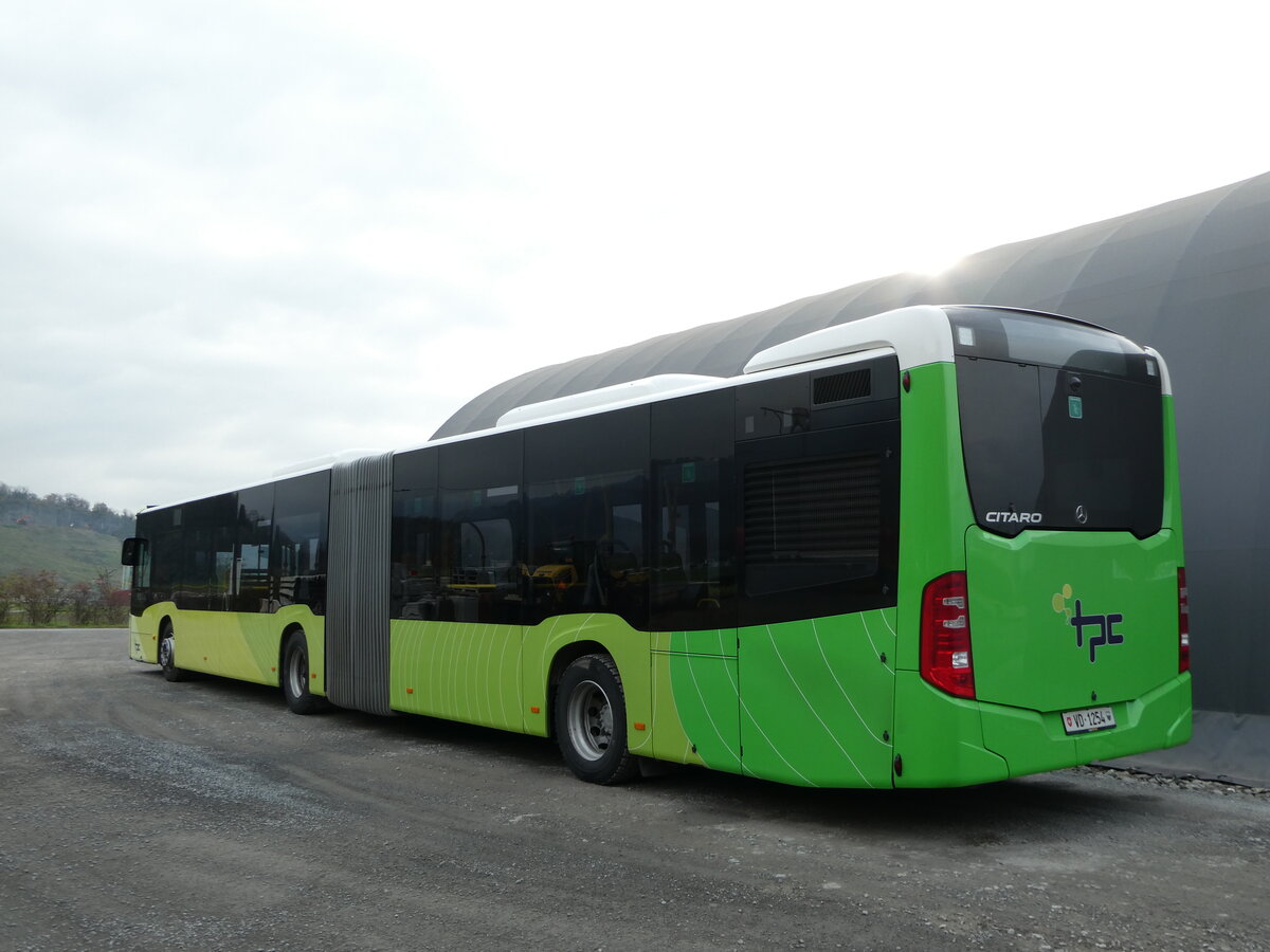 (243'423) - TPC Aigle - Nr. 306/VD 1254 - Mercedes (ex Interbus, Yverdon Nr. 202; ex Zuklin, A-Klosterneuburg) am 3. Dezember 2022 in Aigle, D�p�t