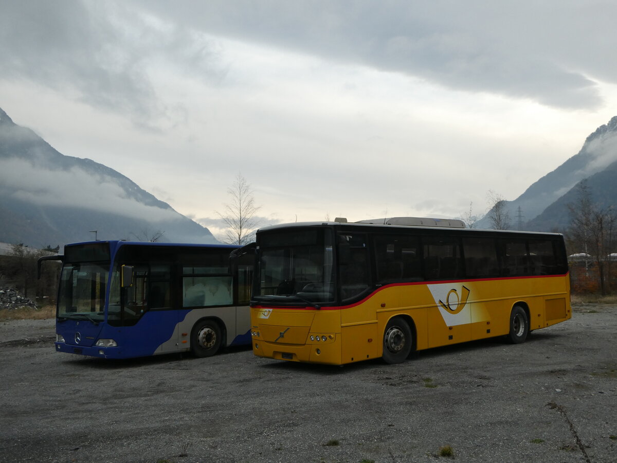 (243'452) - Ev�quoz, Erde - (VS 3291) - Volvo am 3. Dezember 2022 bei St-Maurice
