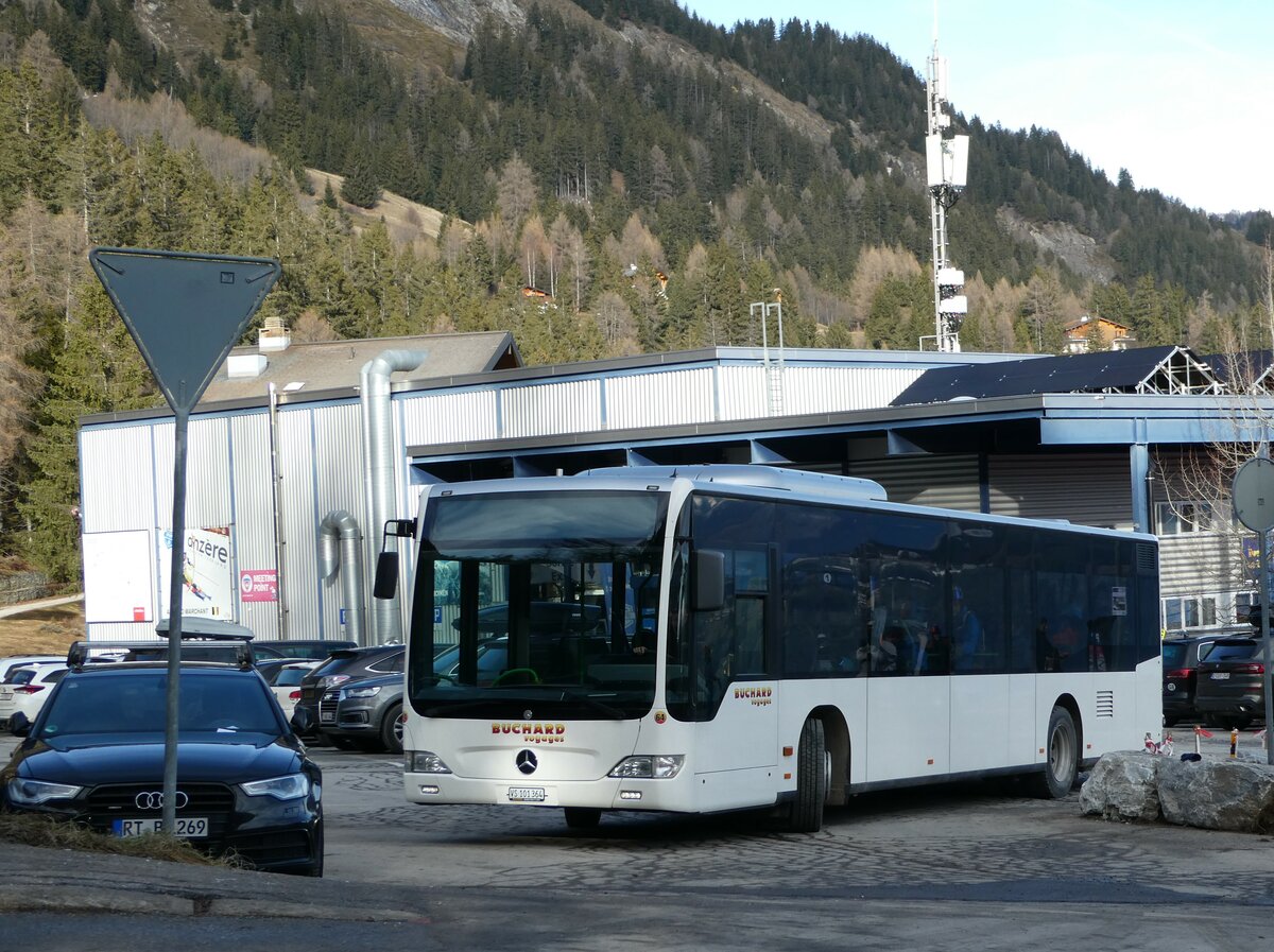 (244'271) - Buchard, Leytron - Nr. 64/VS 101'364 - Mercedes (ex TPL Lugano Nr. 309) am 28. Dezember 2022 in Anz�re, T�l�cabine