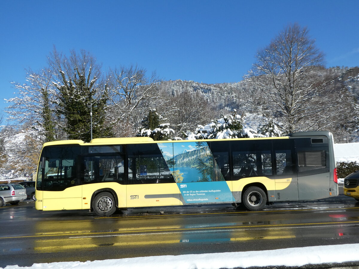 (245'195) - STI Thun - Nr. 178/BE 752'178 - Mercedes am 19. Januar 2023 bei der Schiffl�ndte Thun