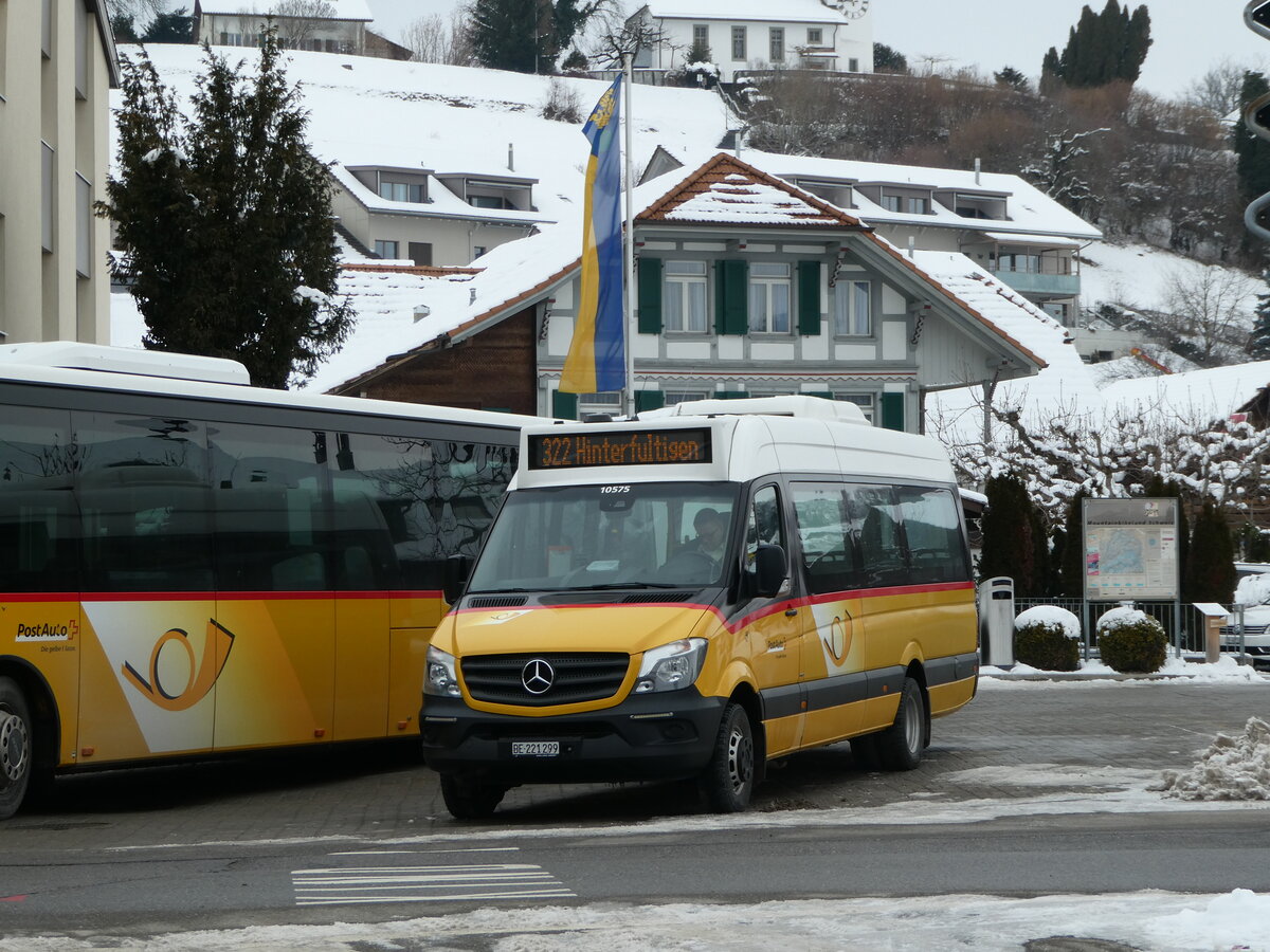 (245'270) - L�thi, Hinterfultigen - BE 221'299/PID 10'575 - Mercedes am 23. Januar 2023 in Riggisberg, Post