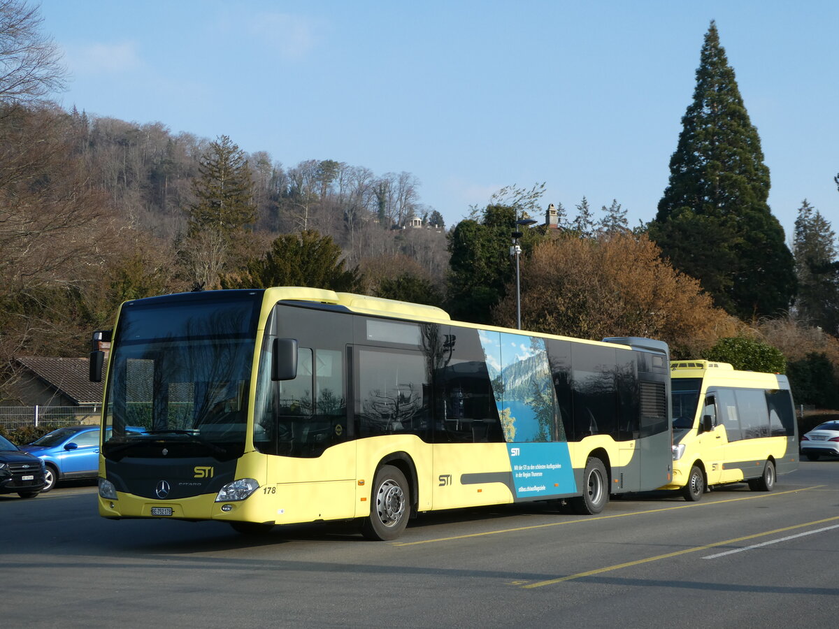 (245'964) - STI Thun - Nr. 178/BE 752'178 - Mercedes am 8. Februar 2023 bei der Schiffl�ndte Thun