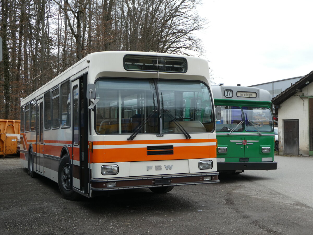 (246'688) - Wegm�ller, M�nsingen - FBW/R&J (ex Bamert, Wollerau) am 26. Februar 2023 in Oberburg, Ziegelgut