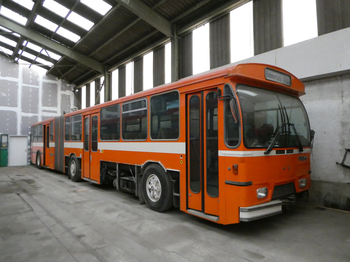 (246'698) - ZVB Zug (RWB) - Nr. 48 - FBW/Hess (ex RhV Altst�tten Nr. 102) am 26. Februar 2023 in Oberburg, Ziegelgut