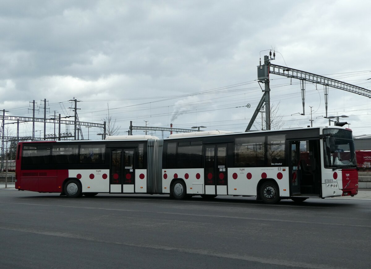 (247'014) - Aus Liechtenstein: Matt, Mauren - FL 37'687 - Volvo (ex TPF Fribourg Nr. 105) am 9. M�rz 2023 beim Bahnhof Buchs
