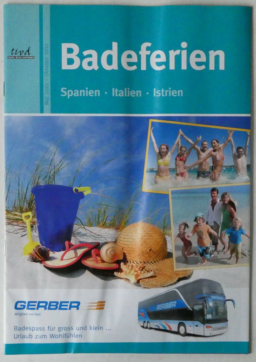 (247'155) - Gerber-Badeferien 2010 am 12. M�rz 2023 in Thun (Vorderseite)