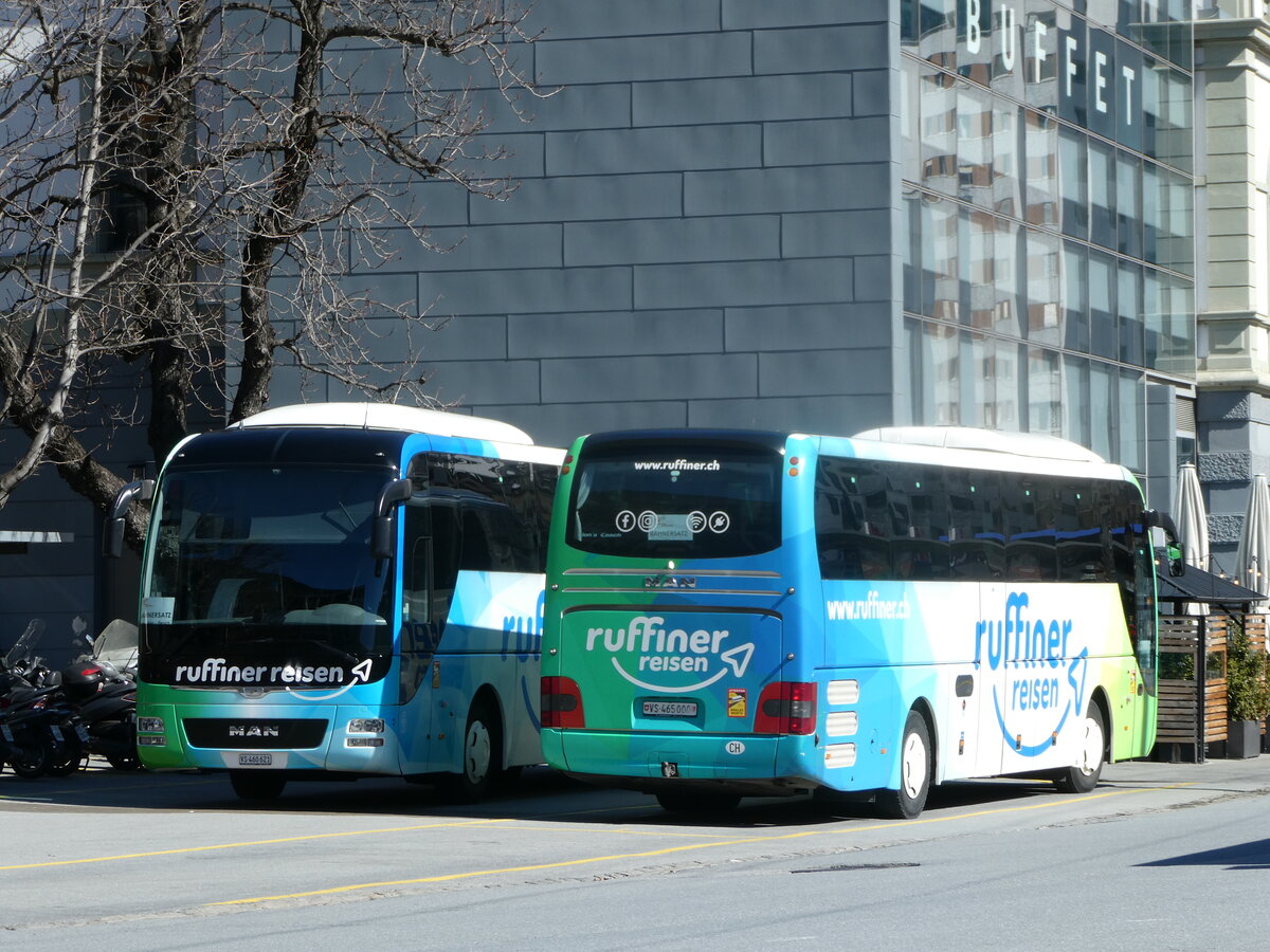 (247'271) - Ruffiner, Turtmann - VS 465'000 - MAN am 16. M�rz 2023 beim Bahnhof Brig