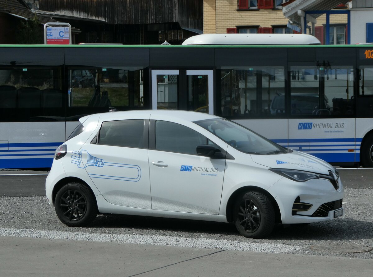 (247'323) - RTB Altst�tten - Nr. 134/SG 370'139 - Renault am 17. M�rz 2023 beim Bahnhof Altst�tten