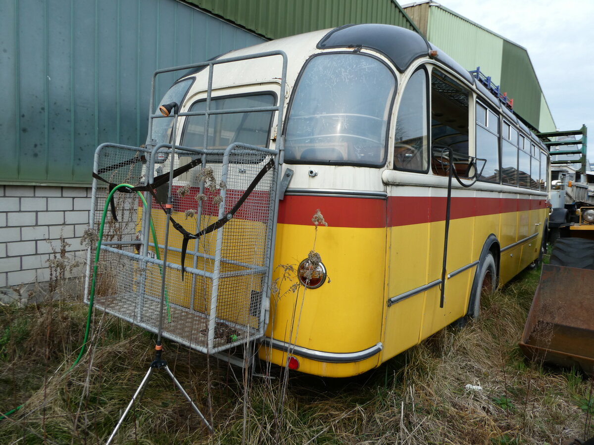 (247'530) - Kobelt, Marbach - FBW/Eggli (ex Gm�nder, Weissbad; ex P 24'024; ex P 21'524) am 21. M�rz 2023 in Marbach, Kobelt Nutzfahrzeuge
