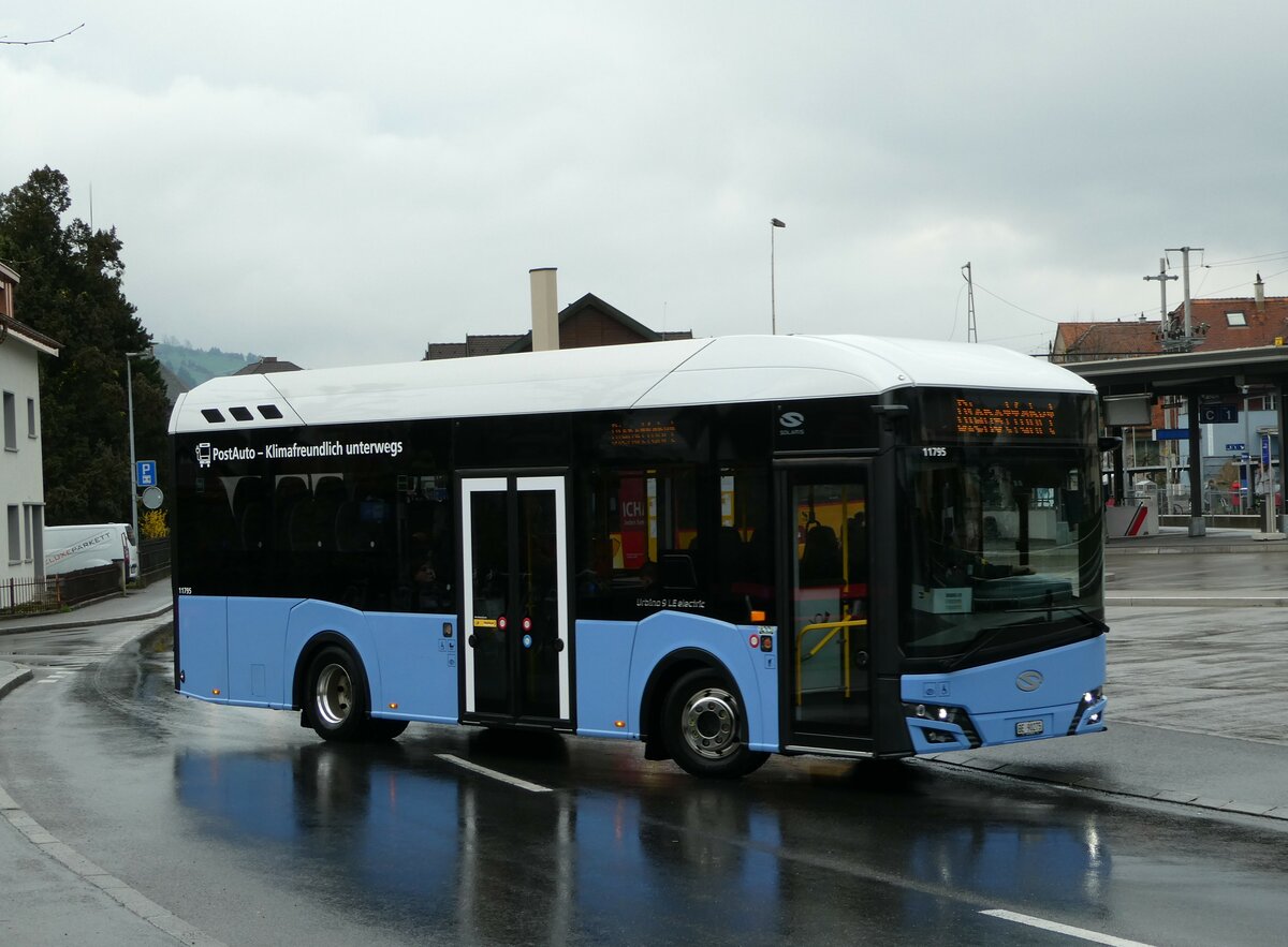 (247'578) - PostAuto Bern - BE 90'275/PID 11'795 - Solaris (ex BE 610'546) am 24. M�rz 2023 beim Bahnhof Sarnen