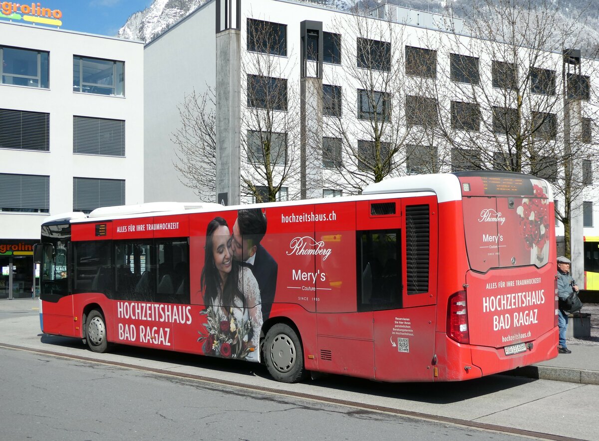 (247'769) - RTB Altst�tten - Nr. 58/SG 131'606 - Mercedes am 28. M�rz 2023 beim Bahnhof Sargans 