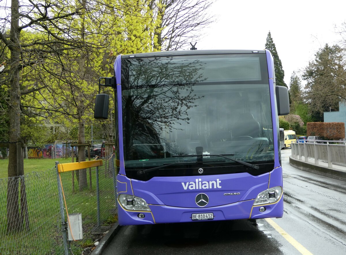 (248'369) - STI Thun - Nr. 412/BE 810'412 - Mercedes am 11. April 2023 bei der Schiffl�ndte Thun