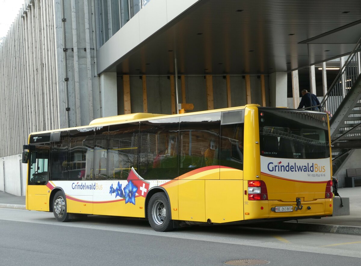 (248'891) - Grindelwaldbus, Grindelwald - Nr. 11/BE 261'865 - MAN/G�ppel am 19. April 2023 in Grindelwald, Terminal