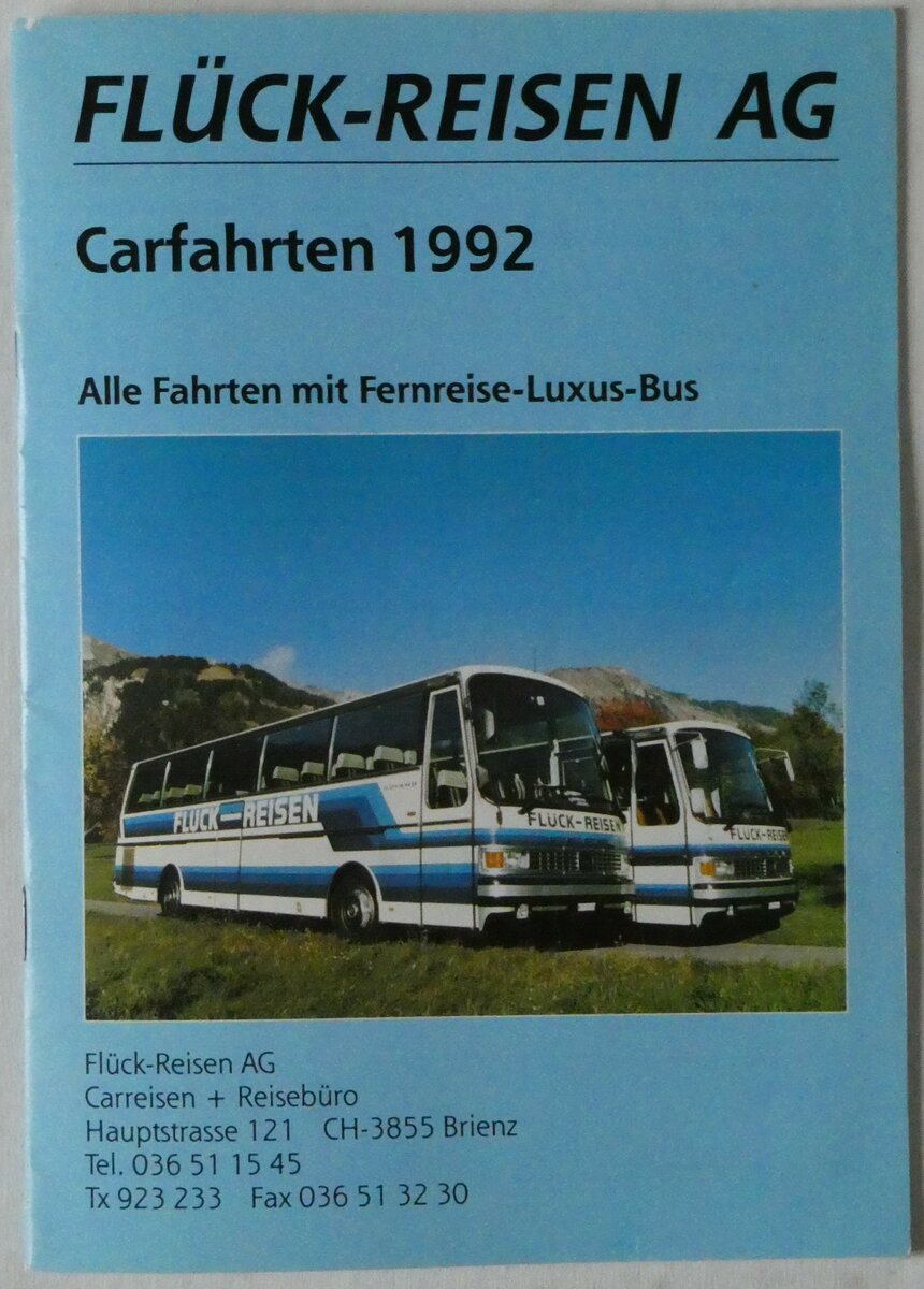 (248'929) - Fl�ck-Reisen-Carfahrten 1992 am 21. April 2023 in Thun