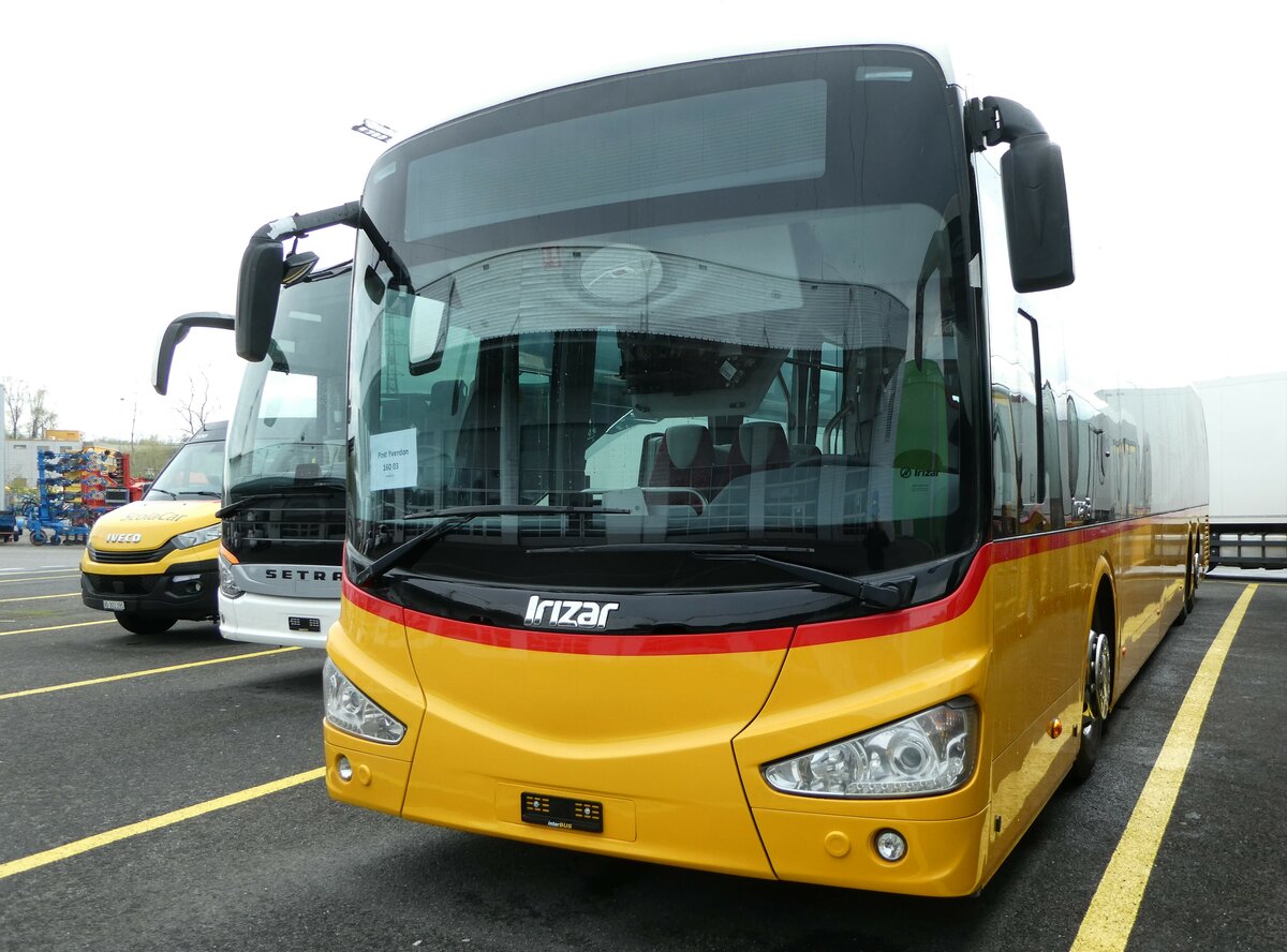 (249'057) - PostAuto Wallis - Irizar (ex Ballestraz, Gr�ne) am 22. April 2023 in Kerzers, Interbus