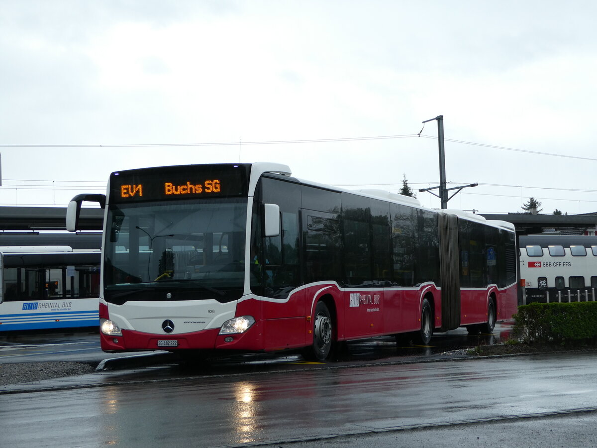 (249'086) - RTB Altst�tten - Nr. 926/SG 482'222 - Mercedes (ex Wiener Linien, A-Wien Nr. 8736) am 25. April 2023 beim Bahnhof Altst�tten