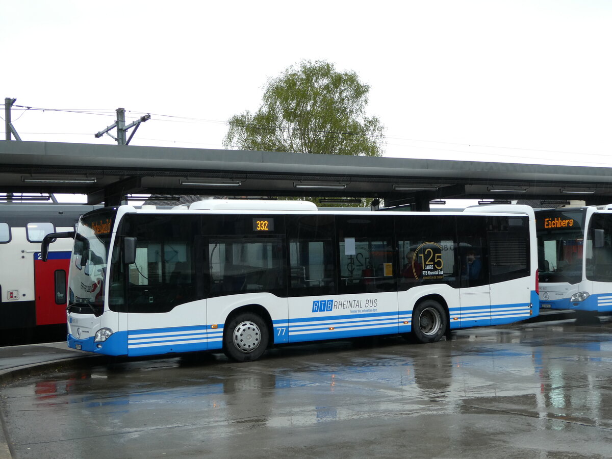 (249'088) - RTB Altst�tten - Nr. 77/SG 325'991 - Mercedes am 25. April 2023 beim Bahnhof Altst�tten