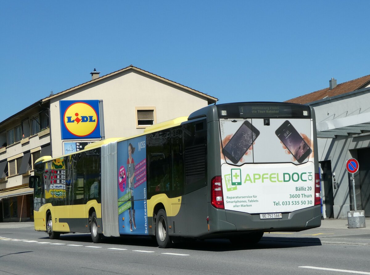 (249'470) - STI Thun - Nr. 166/BE 752'166 - Mercedes am 3. Mai 2023 in Spiez, L�tschbergplatz