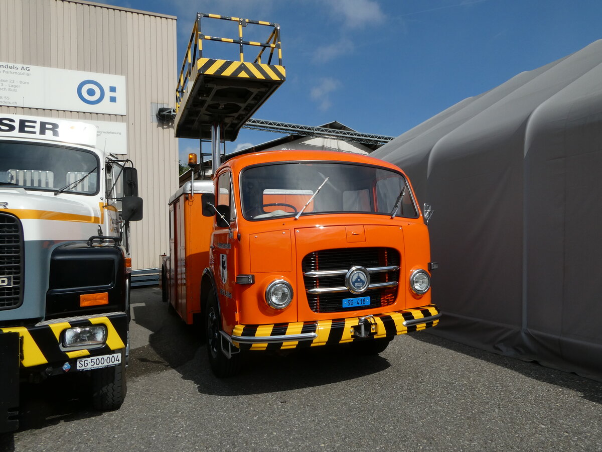 (249'726) - VBSG St. Gallen - SG 418 - Saurer am 6. Mai 2023 in Attikon, Wegm�ller