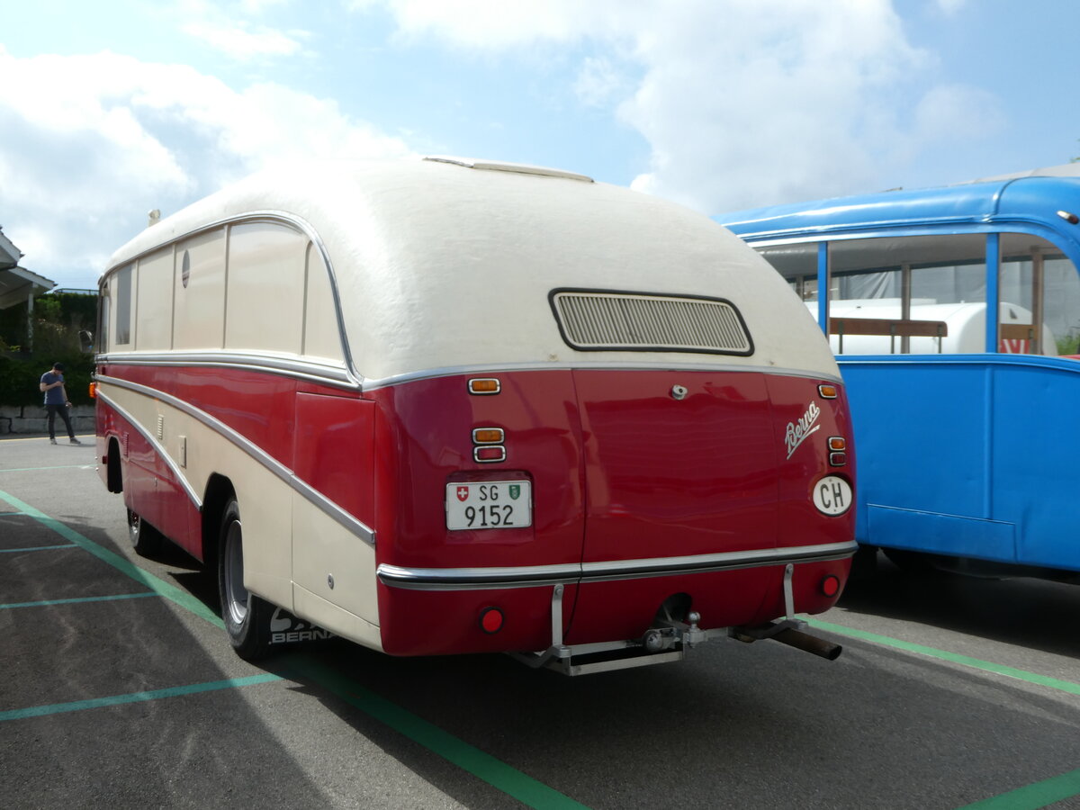 (249'732) - Sutter, Gossau - SG 9152 - Berna/R&J (ex Guggenb�hl, Brissago; ex VB Biel Nr. 110; ex VB Biel Nr. 10) am 6. Mai 2023 in Attikon, Wegm�ller