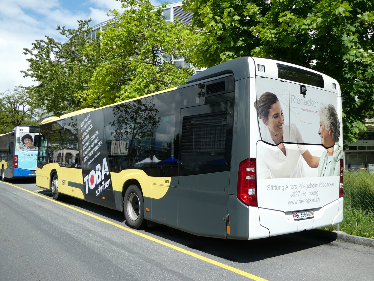 (250'028) - STI Thun - Nr. 409/BE 866'409 - Mercedes am 15. Mai 2023 bei der Schiffl�ndte Thun