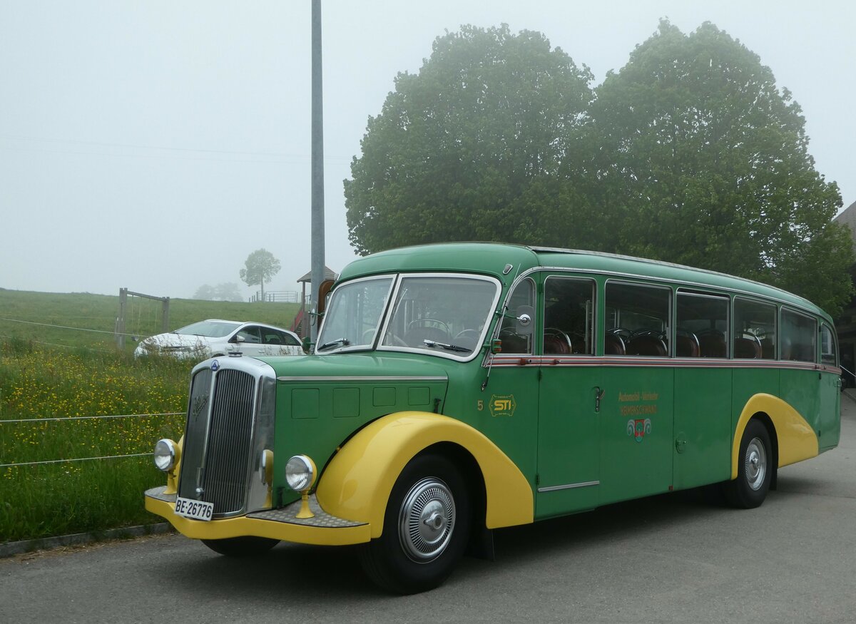 (250'401) - STI Thun - Nr. 15/BE 26'776 - Saurer/Gangloff (ex AvH Heimenschwand Nr. 5) am 24. Mai 2023 in Oberb�tschel, B�tschelegg