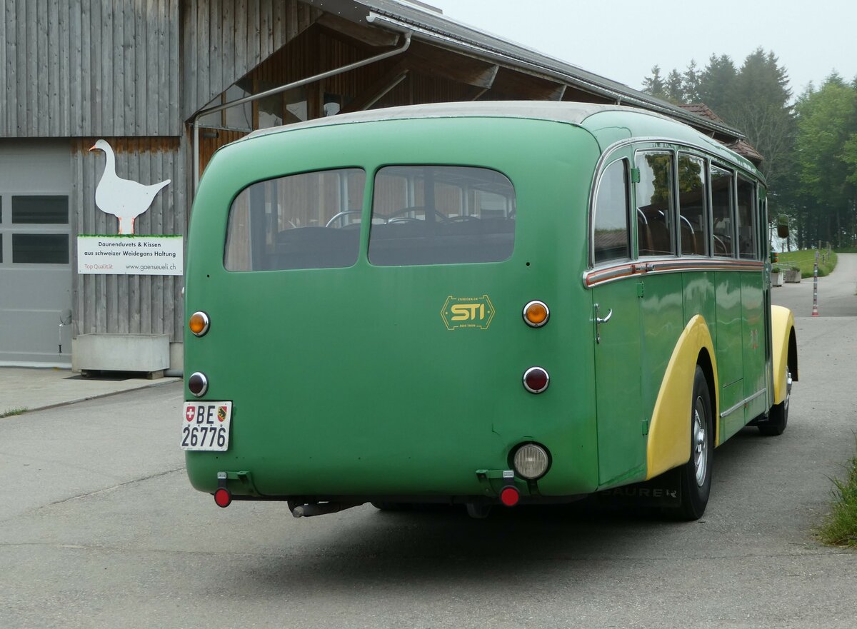 (250'404) - STI Thun - Nr. 15/BE 26'776 - Saurer/Gangloff (ex AvH Heimenschwand Nr. 5) am 24. Mai 2023 in Oberb�tschel, B�tschelegg